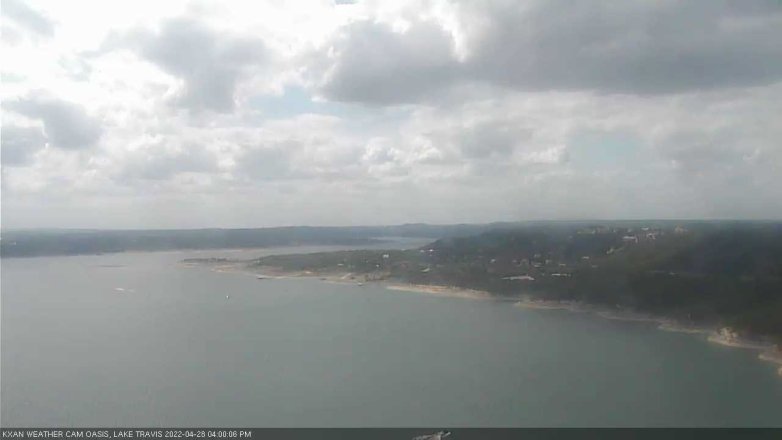 Lake Travis webcam, April 28, 2022 4:00 PM CT