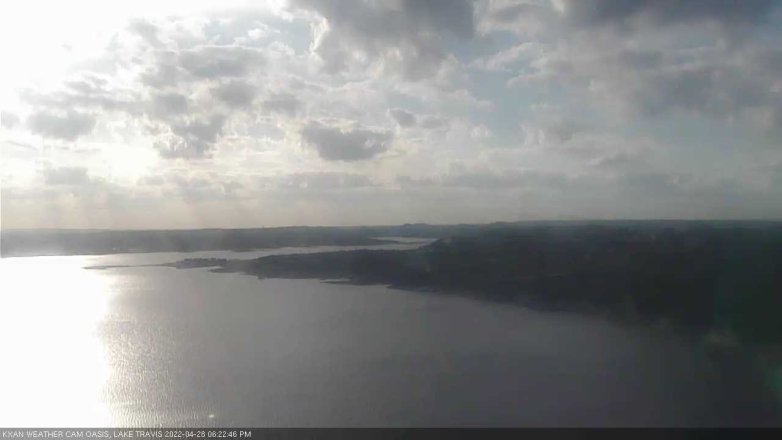 Lake Travis webcam, April 28, 2022 6:25 PM CT