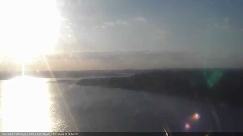Lake Travis webcam, April 28, 2022 7:00 PM CT