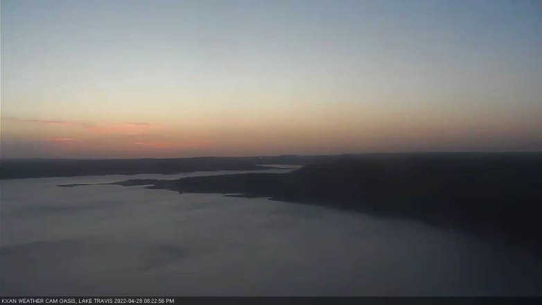 Lake Travis webcam, April 28, 2022 8:25 PM CT