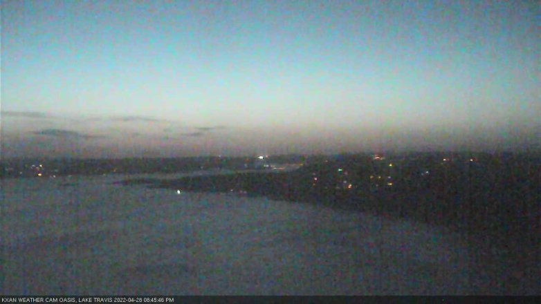 Lake Travis webcam, April 28, 2022 8:45 PM CT