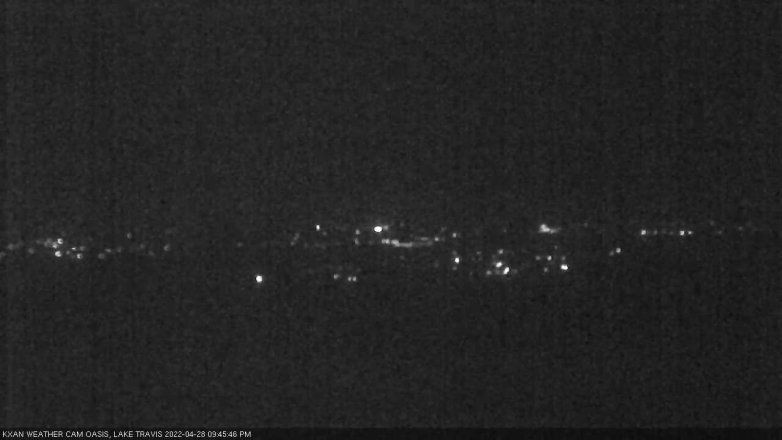Lake Travis webcam, April 28, 2022 9:45 PM CT