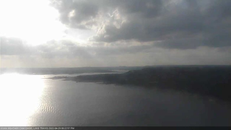 Lake Travis webcam, April 29, 2022 6:25 PM CT