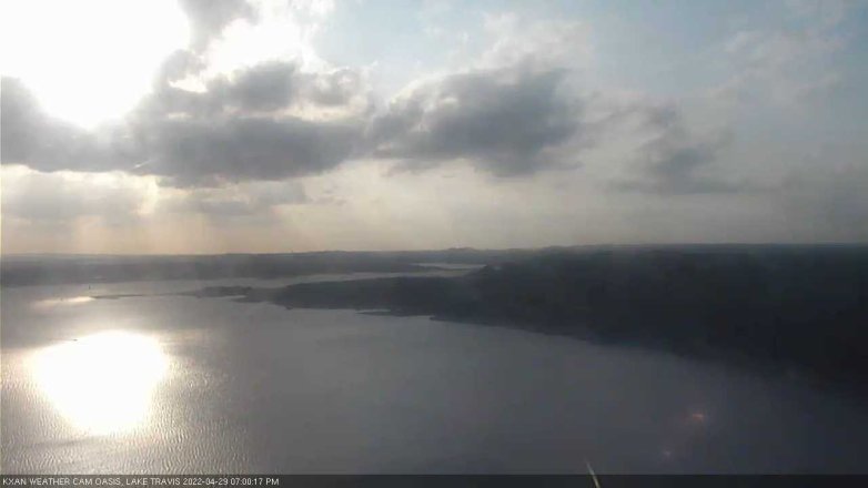 Lake Travis webcam, April 29, 2022 7:00 PM CT