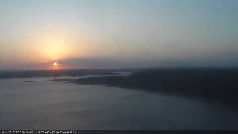 Lake Travis webcam, April 29, 2022 8:00 PM CT