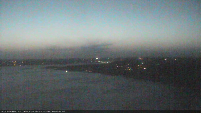 Lake Travis webcam, April 29, 2022 8:45 PM CT
