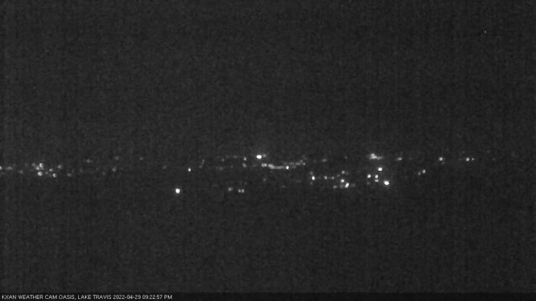 Lake Travis webcam, April 29, 2022 9:25 PM CT