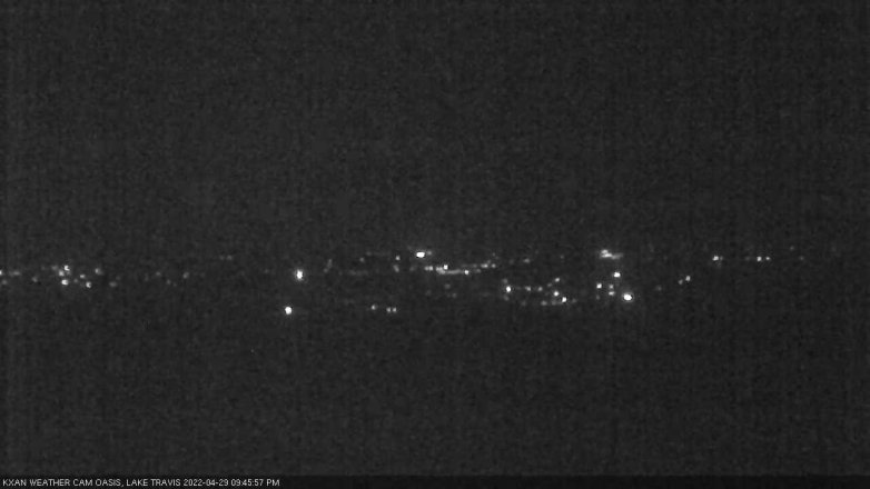 Lake Travis webcam, April 29, 2022 9:45 PM CT