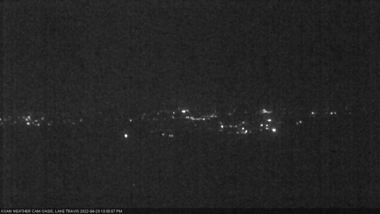 Lake Travis webcam, April 29, 2022 10:00 PM CT