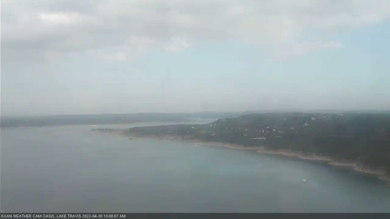 Lake Travis webcam, April 30, 2022 10:00 AM CT