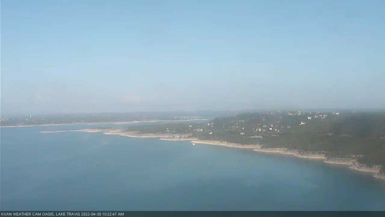 Lake Travis webcam, April 30, 2022 10:25 AM CT