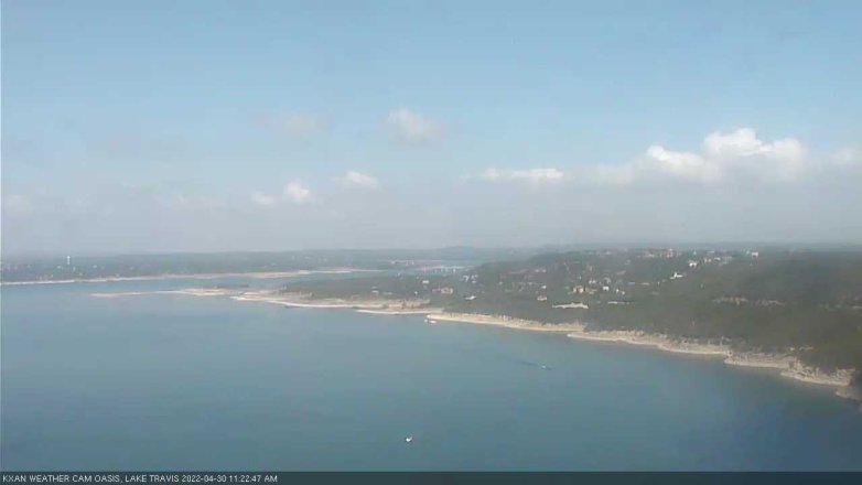 Lake Travis webcam, April 30, 2022 11:25 AM CT