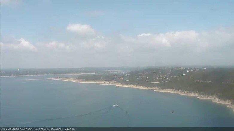 Lake Travis webcam, April 30, 2022 11:45 AM CT