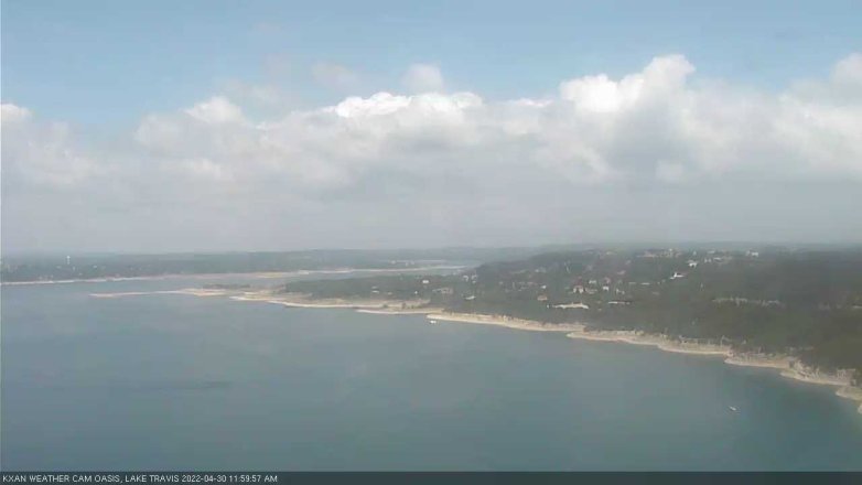 Lake Travis webcam, April 30, 2022 12:00 PM CT