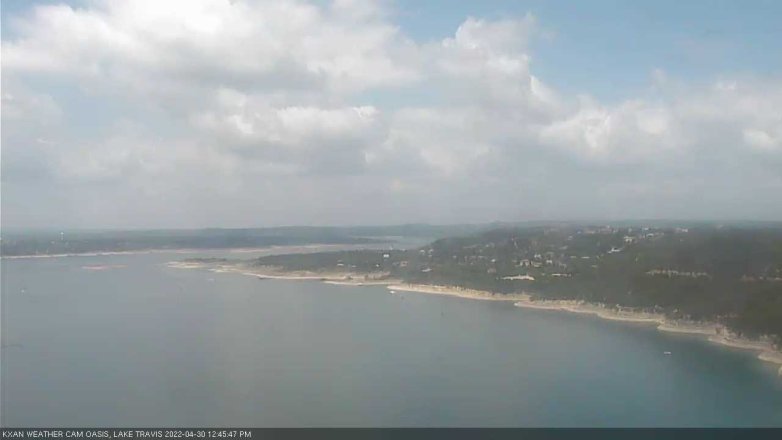 Lake Travis webcam, April 30, 2022 12:45 PM CT