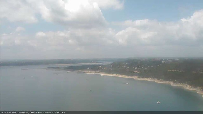 Lake Travis webcam, April 30, 2022 1:00 PM CT