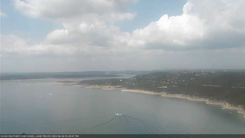 Lake Travis webcam, April 30, 2022 1:45 PM CT