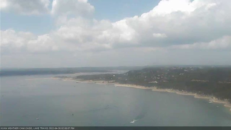 Lake Travis webcam, April 30, 2022 2:00 PM CT