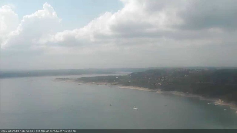 Lake Travis webcam, April 30, 2022 3:45 PM CT