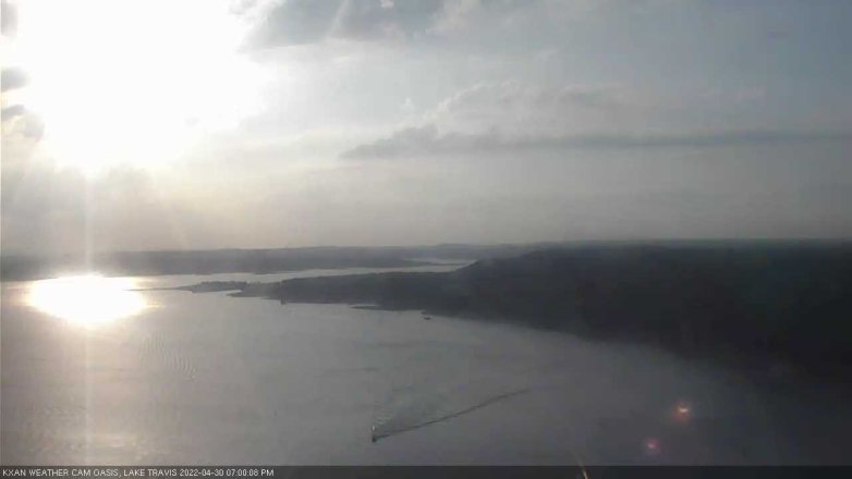 Lake Travis webcam, April 30, 2022 7:00 PM CT