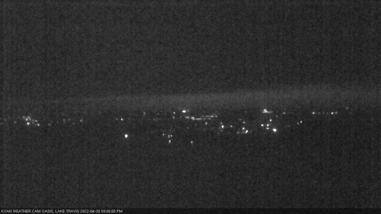 Lake Travis webcam, April 30, 2022 9:00 PM CT
