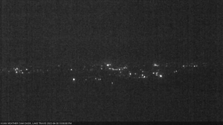 Lake Travis webcam, April 30, 2022 10:00 PM CT
