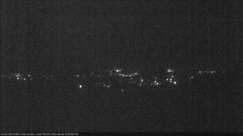 Lake Travis webcam, April 30, 2022 10:45 PM CT
