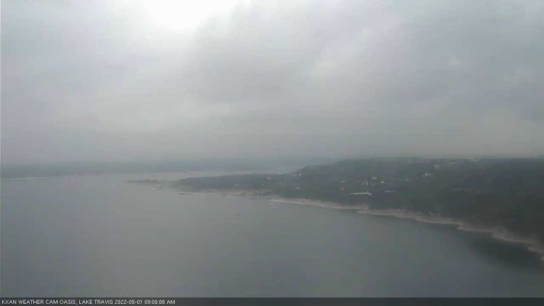 Lake Travis webcam, May 1, 2022 9:00 AM CT
