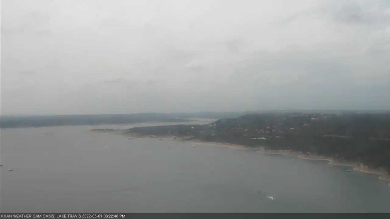 Lake Travis webcam, May 1, 2022 3:25 PM CT