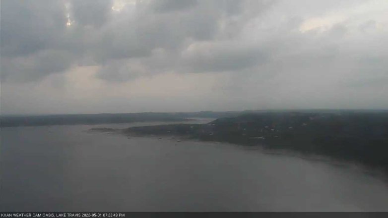 Lake Travis webcam, May 1, 2022 7:25 PM CT