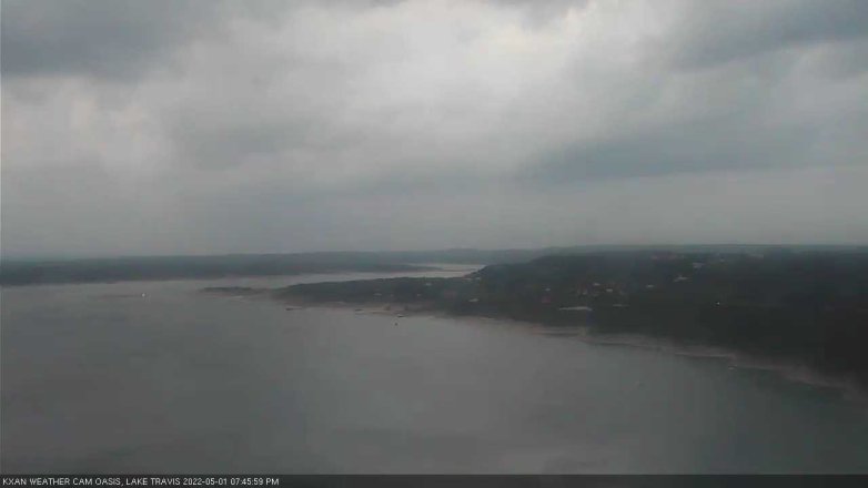 Lake Travis webcam, May 1, 2022 7:45 PM CT