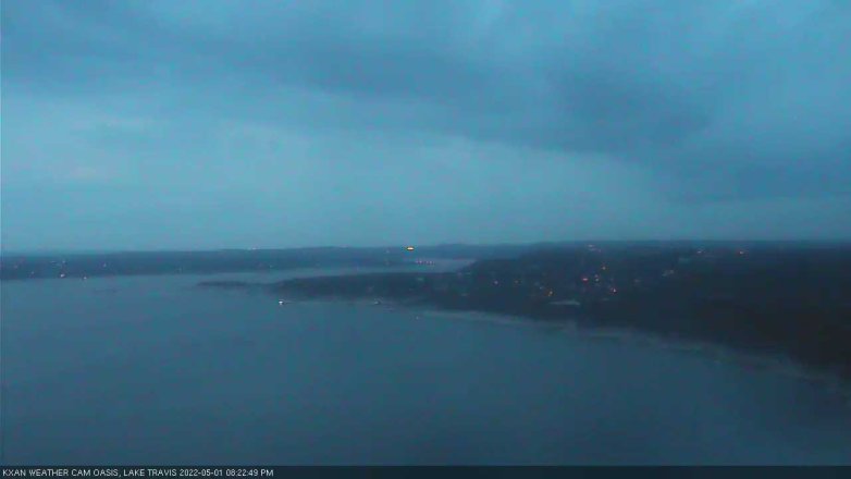 Lake Travis webcam, May 1, 2022 8:25 PM CT
