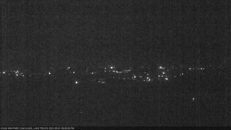 Lake Travis webcam, May 1, 2022 9:00 PM CT