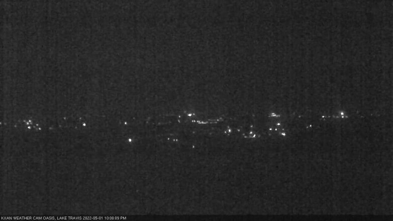 Lake Travis webcam, May 1, 2022 10:00 PM CT