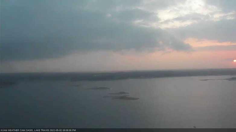 Lake Travis webcam, May 2, 2022 8:00 PM CT