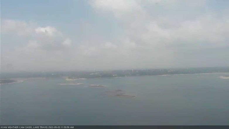 Lake Travis webcam, May 3, 2022 12:00 PM CT