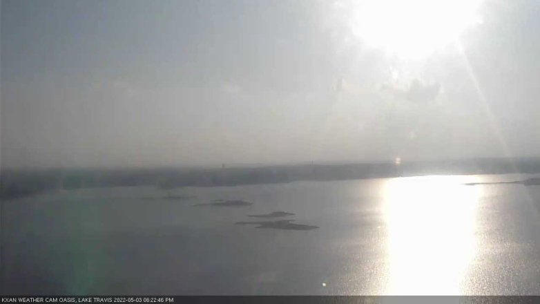 Lake Travis webcam, May 3, 2022 6:25 PM CT