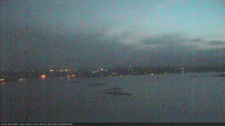 Lake Travis webcam, May 3, 2022 8:45 PM CT