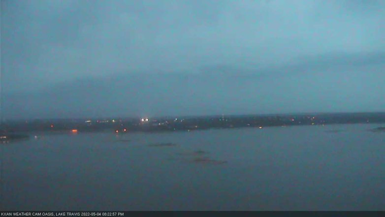 Lake Travis webcam, May 4, 2022 8:25 PM CT