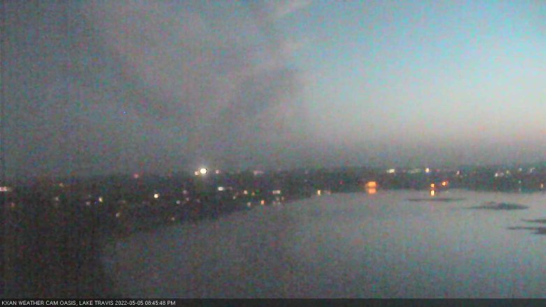 Lake Travis webcam, May 5, 2022 8:45 PM CT