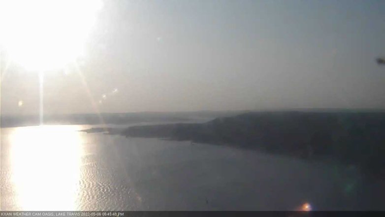Lake Travis webcam, May 6, 2022 6:45 PM CT
