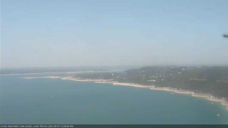 Lake Travis webcam, May 7, 2022 1:00 PM CT