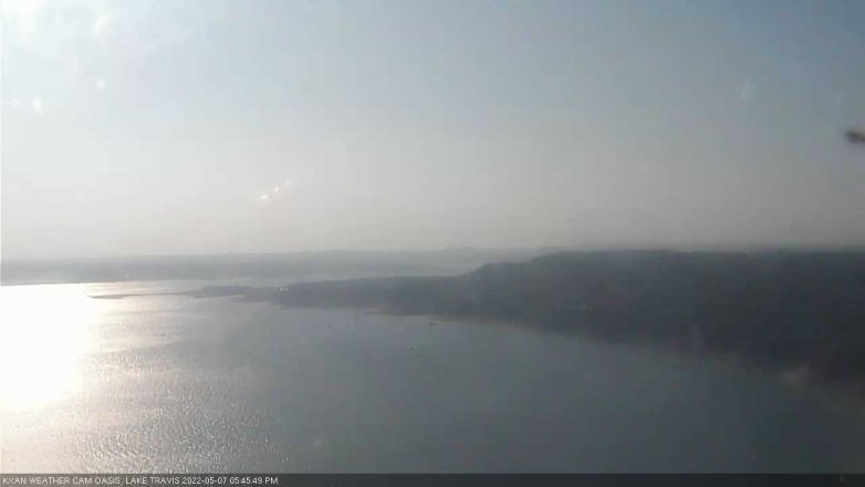 Lake Travis webcam, May 7, 2022 5:45 PM CT