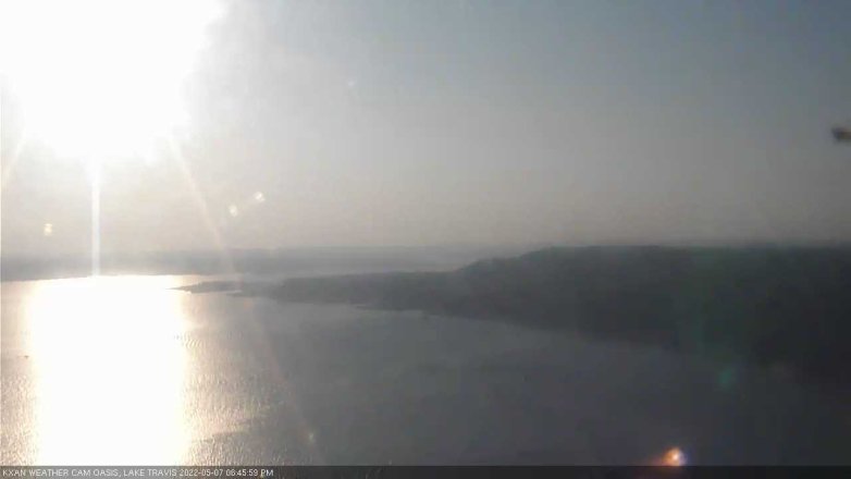 Lake Travis webcam, May 7, 2022 6:45 PM CT