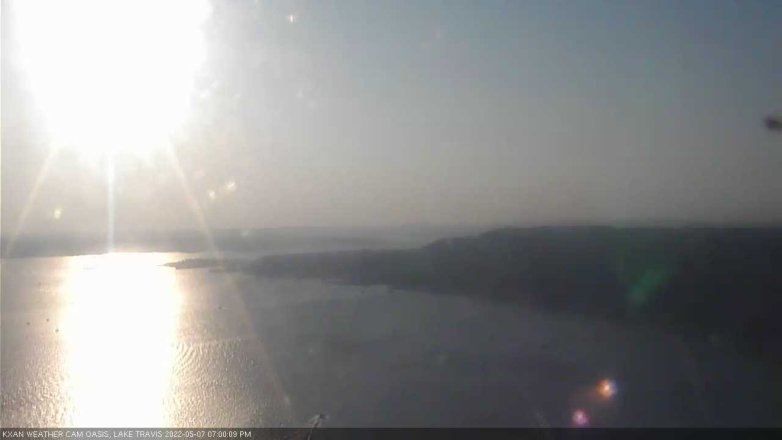 Lake Travis webcam, May 7, 2022 7:00 PM CT