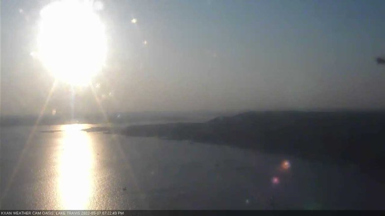 Lake Travis webcam, May 7, 2022 7:25 PM CT