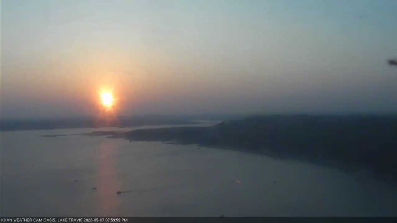 Lake Travis webcam, May 7, 2022 8:00 PM CT