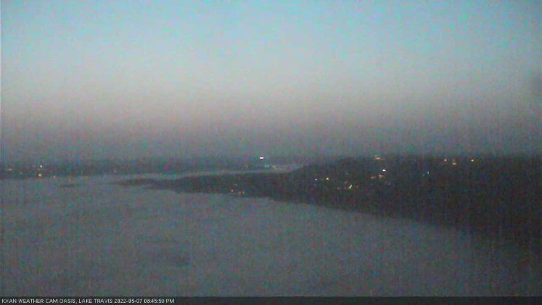 Lake Travis webcam, May 7, 2022 8:45 PM CT