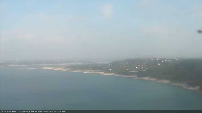 Lake Travis webcam, May 8, 2022 9:00 AM CT