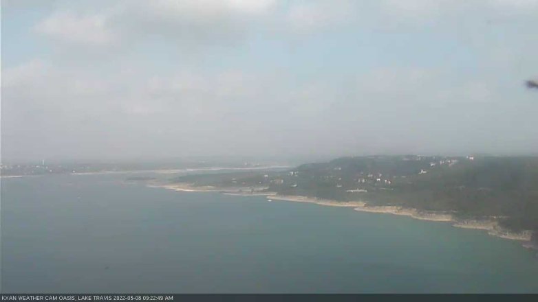 Lake Travis webcam, May 8, 2022 9:25 AM CT
